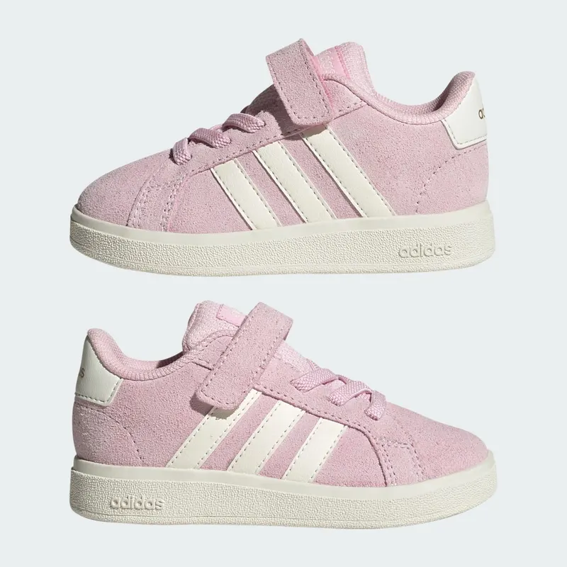 Adidas Grand Court 2.0 Sneakers Kids Clear Pink / Off White / Gold Metallic (JR0781)