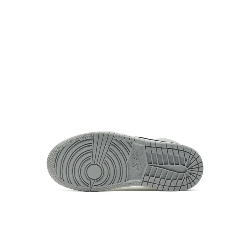 Jordan 1 Mid Light Smoke Grey (PS) Light Smoke Grey/White-Black (640734-092)