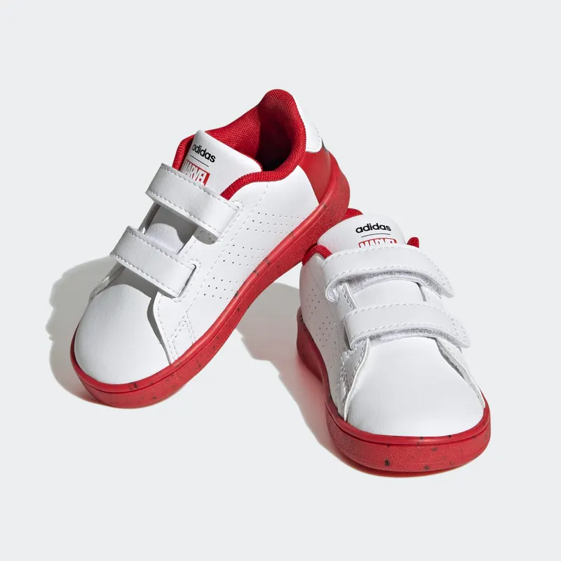Adidas adidas x Marvel Advantage Spider-Man Hook-and-Loop Cloud White / Cloud White / Better Scarlet (HQ8841)