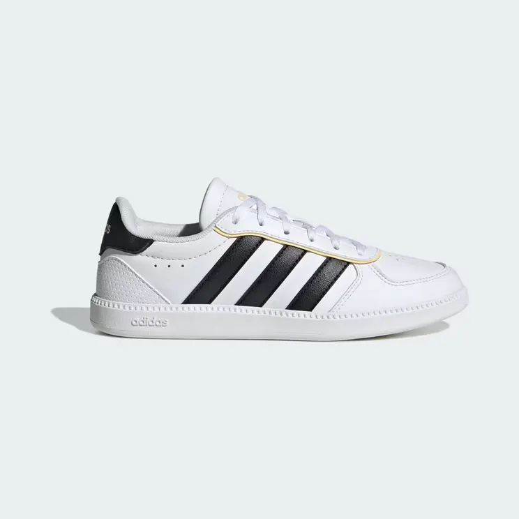 adidas Breaknet Sleek Shoes Kids “Cloud White / Core Black / Orange Tint” (JQ3056)