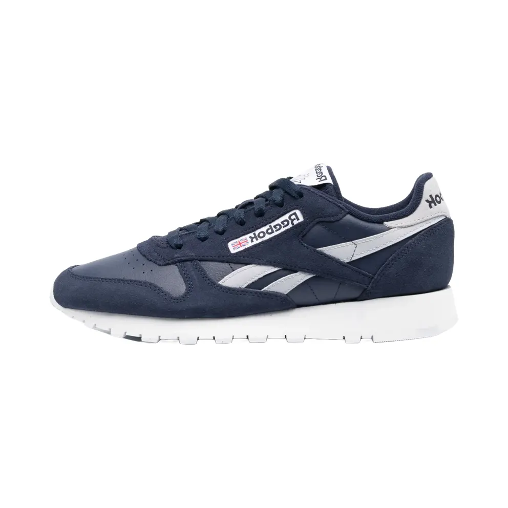 Reebok Classic Leather Shoes Vector Navy / Cold Grey 2 / Cloud White (HQ7136)