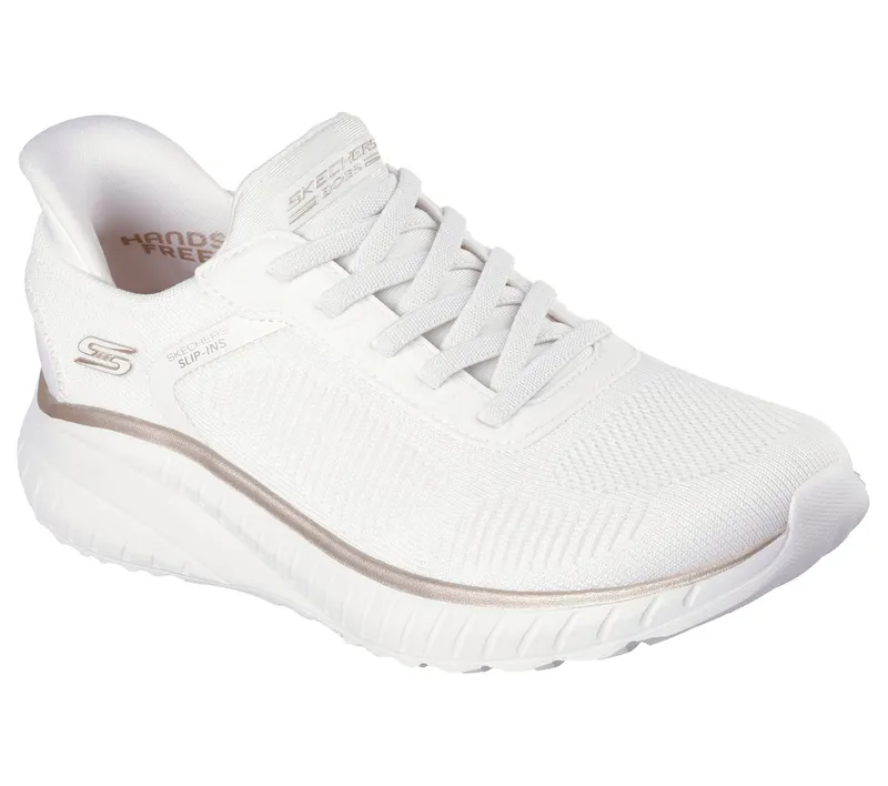 Skechers Slip-ins: BOBS Sport Squad Chaos Sneaker White/Gold