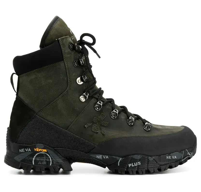 Premiata Hiking-Sneakers mit Schnürung “Green” (MIDTRECK174)