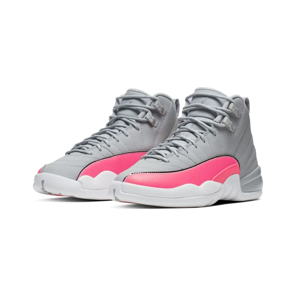 Jordan 12 Retro Wolf Grey Racer Pink (GS) Wolf Grey/Racer Pink-Black (510815-060)
