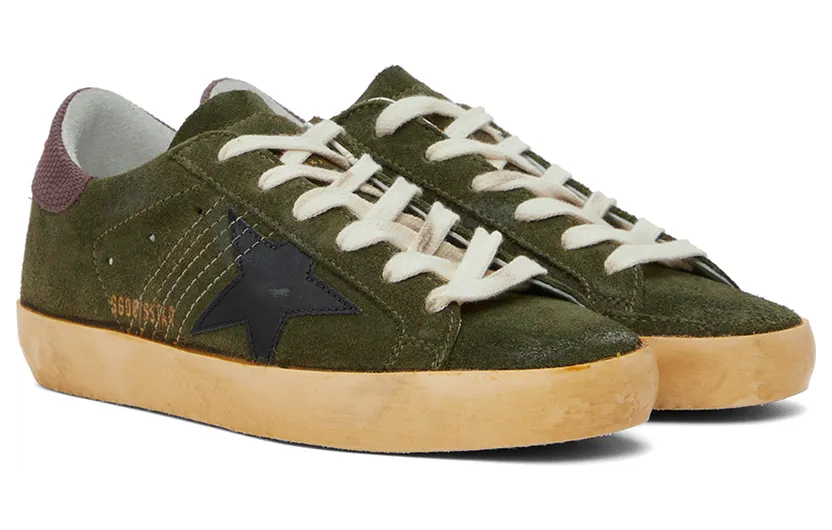 Golden Goose Khaki Super-Star Classic Low-Top Sneakers (GWF00101.F003178.35810) (4)