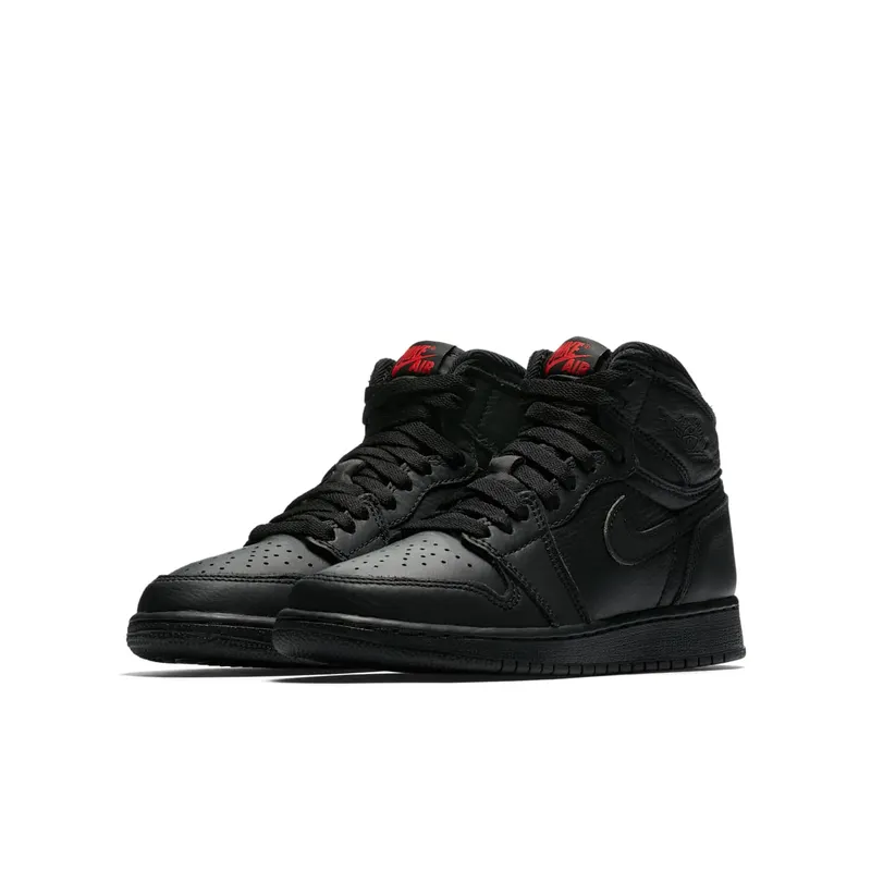 Jordan 1 Retro High OG Essentials Black (GS) Black/University Red (575441-022)