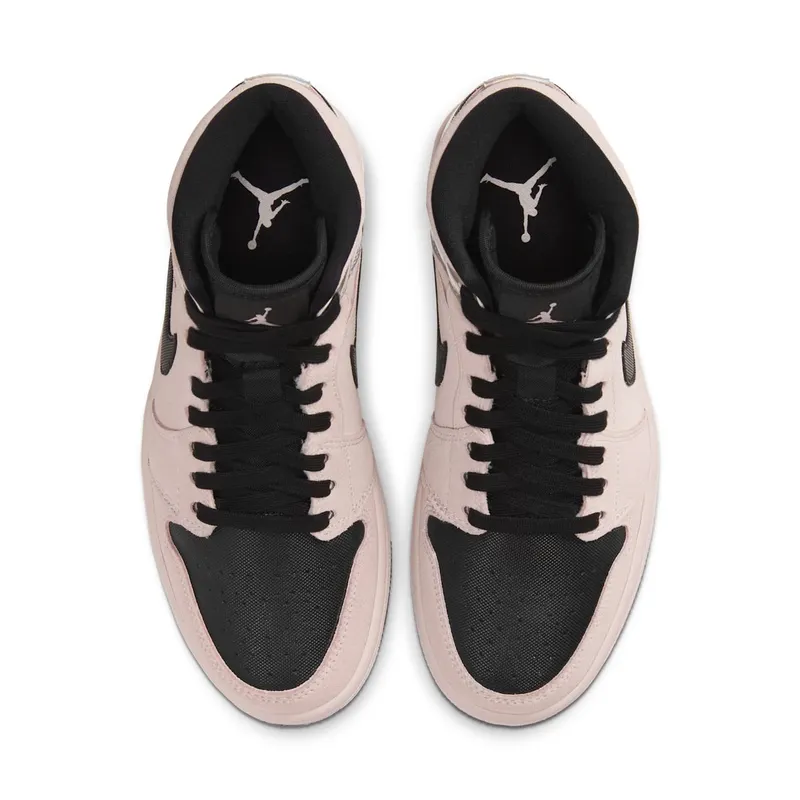 Jordan 1 Mid Dirty Powder Iridescent (W) Beige/Black (BQ6472-602)
