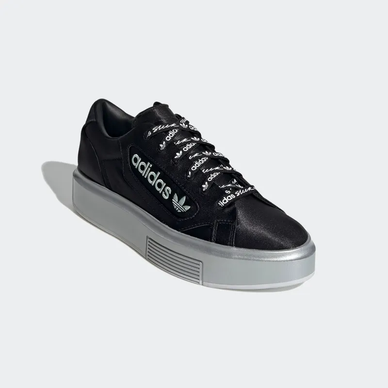 Adidas Sleek Super ‘Black’ Core Black/Silver Metallic/Dash Green (EG7881)
