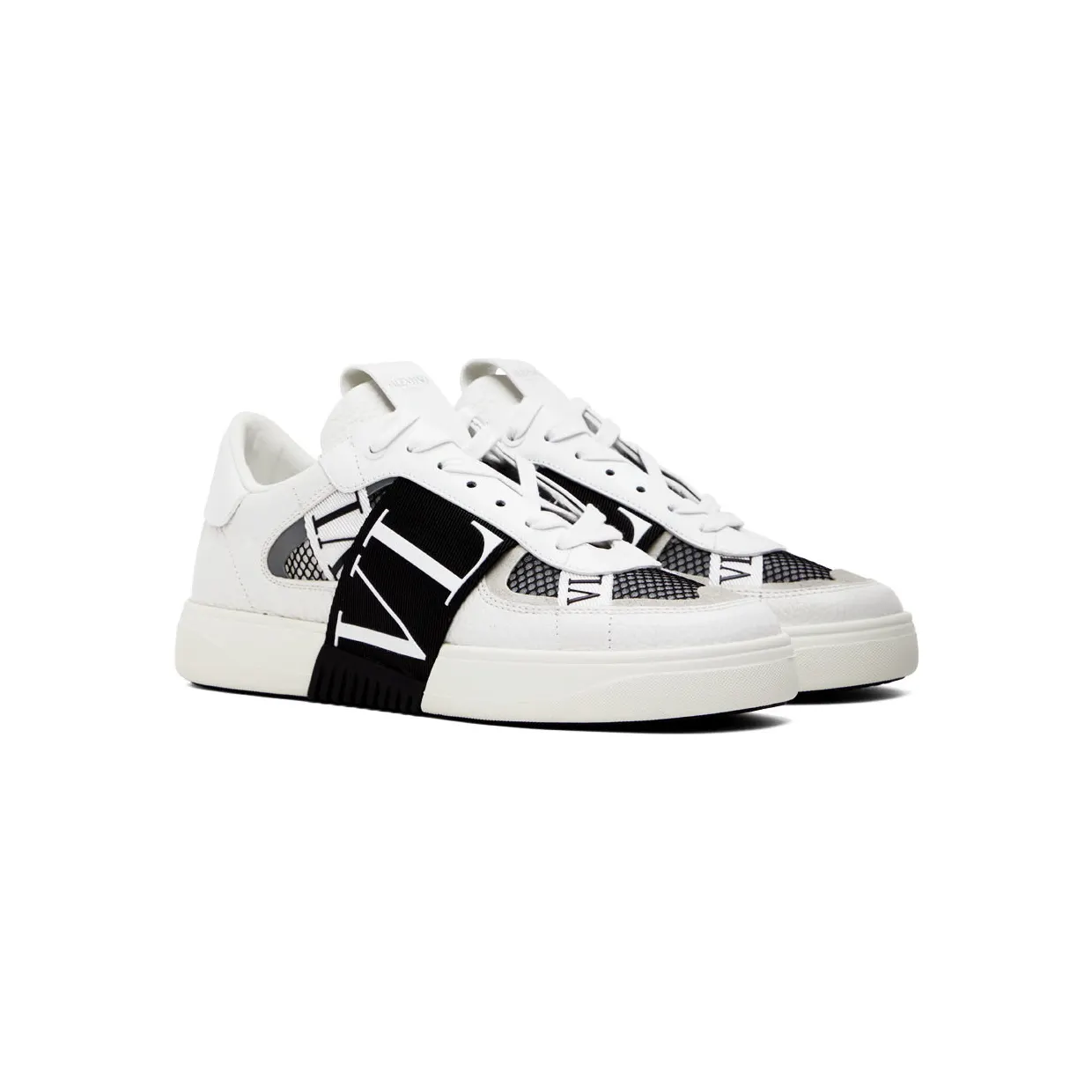 Valentino Garavani White & Black VL7N Low-Top Sneakers (1Y2S0C58SWF) (4)