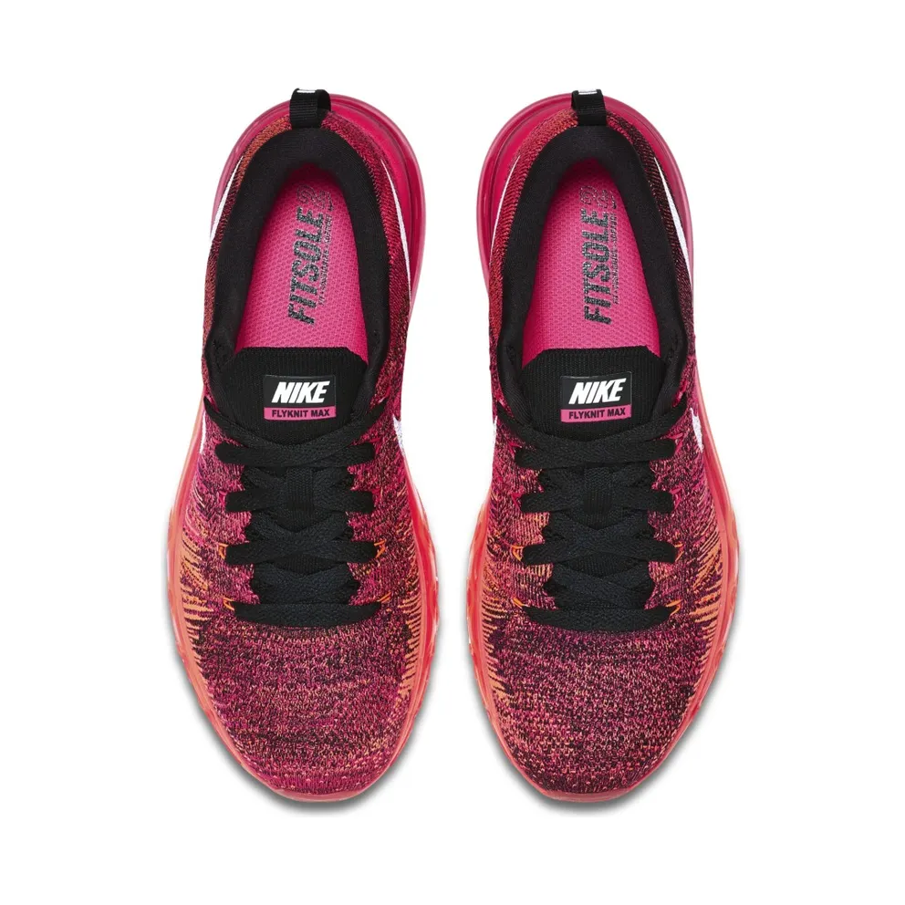Nike Flyknit Max Pink Foil Hot Lava (W) Black/White-Pink Foil-Hot Lava (620659-006)