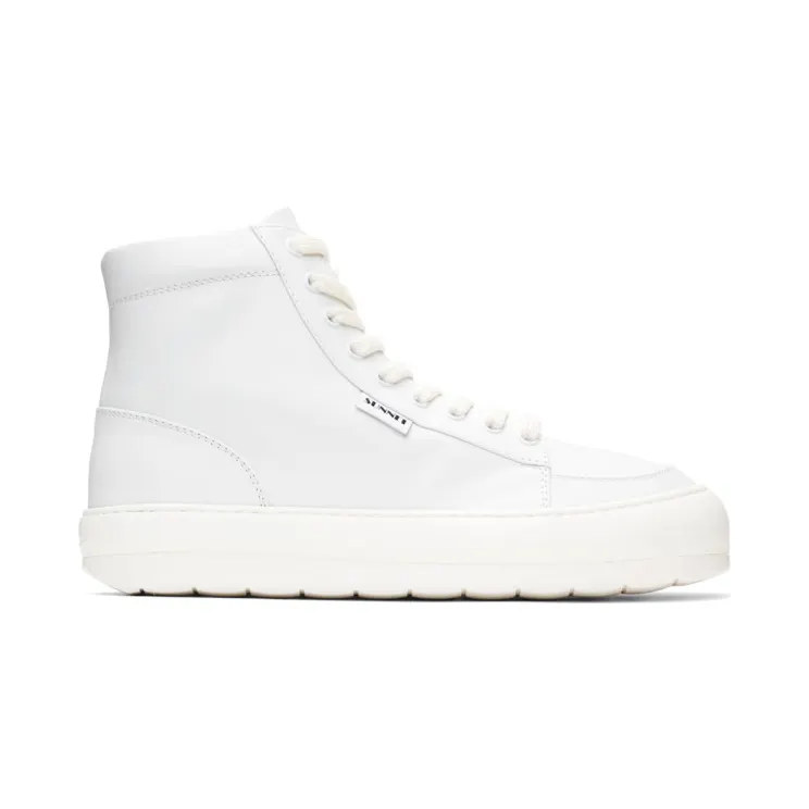 Sunnei White Leather Dreamy High-Top Sneakers (DHT02)