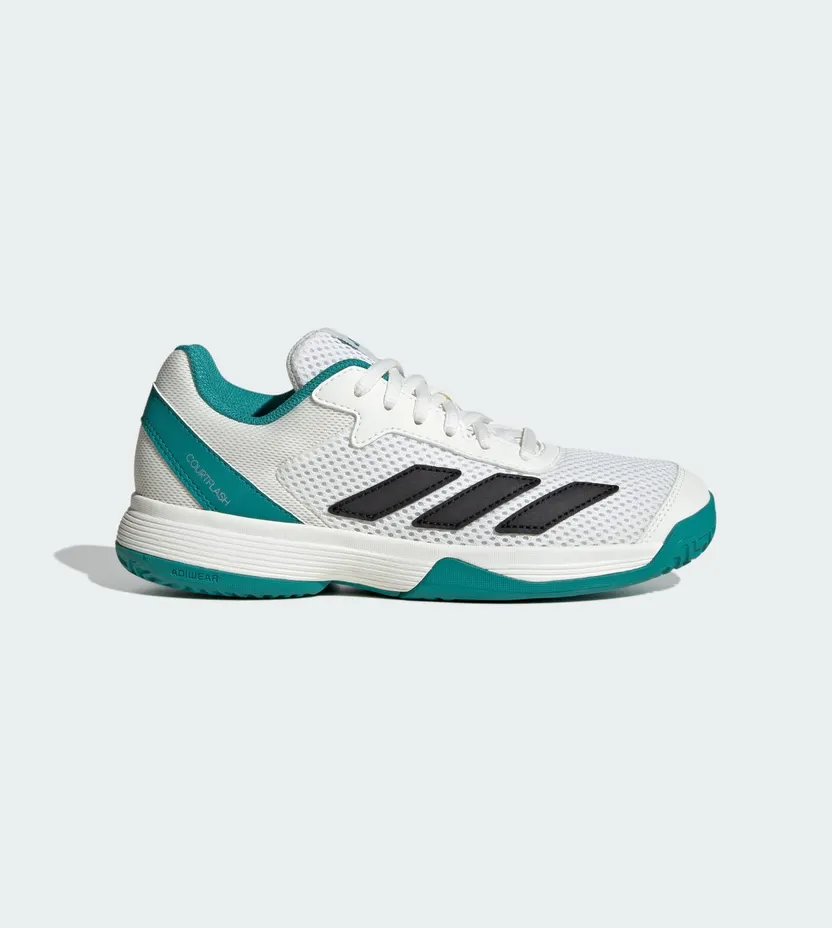 Adidas Courtflash Tennis Kids Cloud White / Pure Teal / Off White (JH5123)