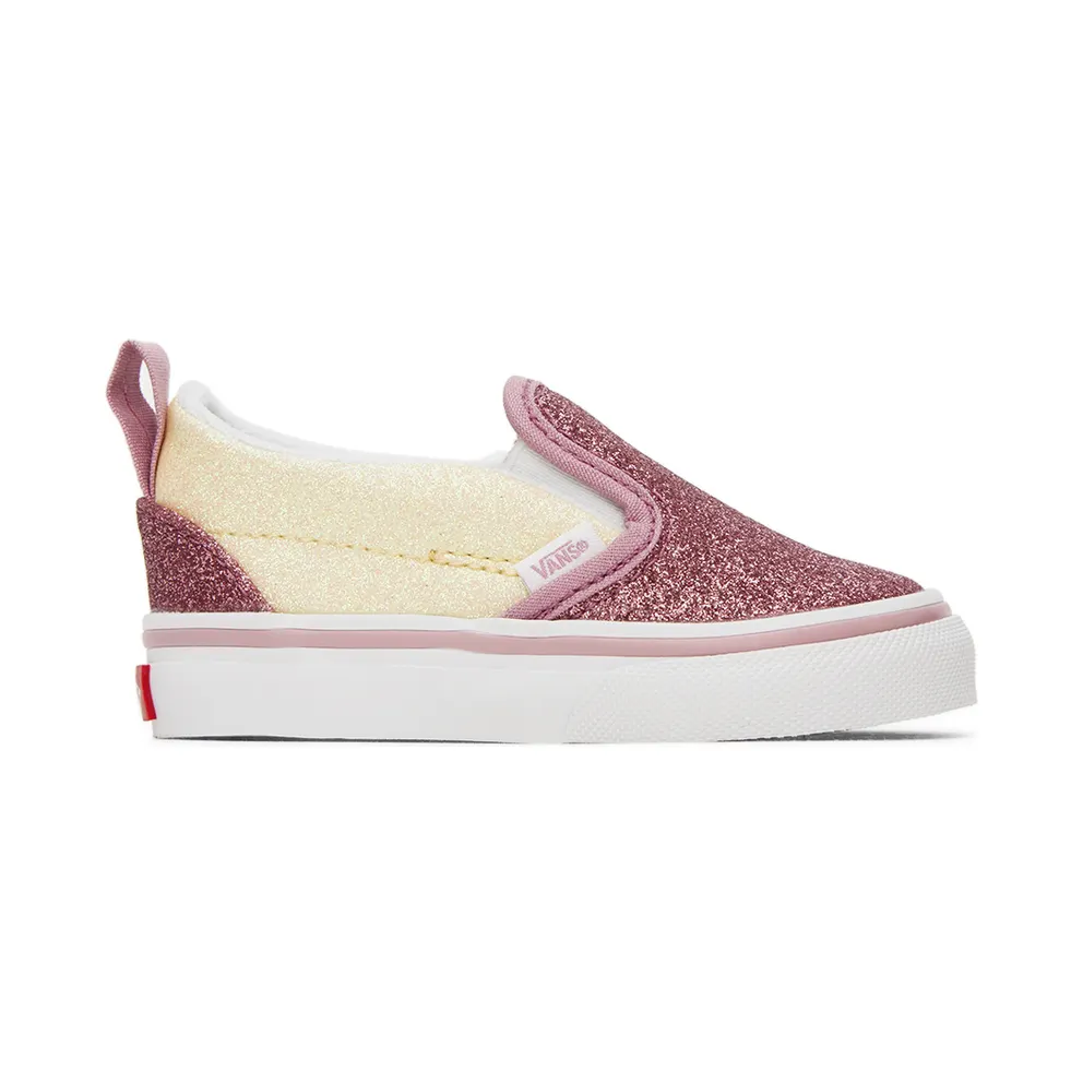 Vans Baby Pink & Off-White Slip-On V Sneakers (VN0A5EFK0FU)