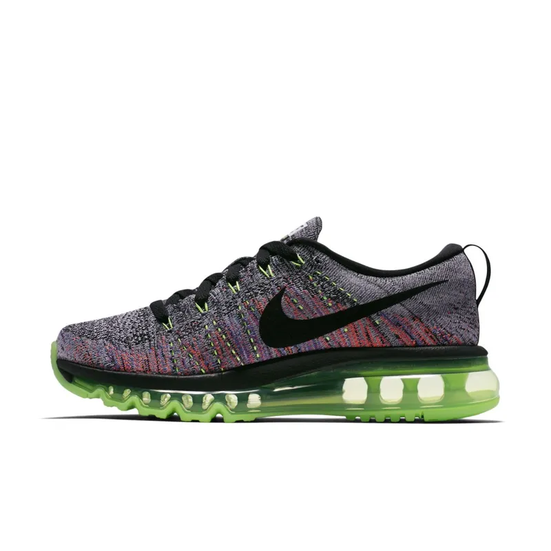Nike Flyknit Max Ghost Green Multi-Color (W) White/Black-Ghost Green (620659-103)