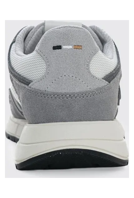 Boss Mesh and Suede Sneakers Grey (50554612061) (2)