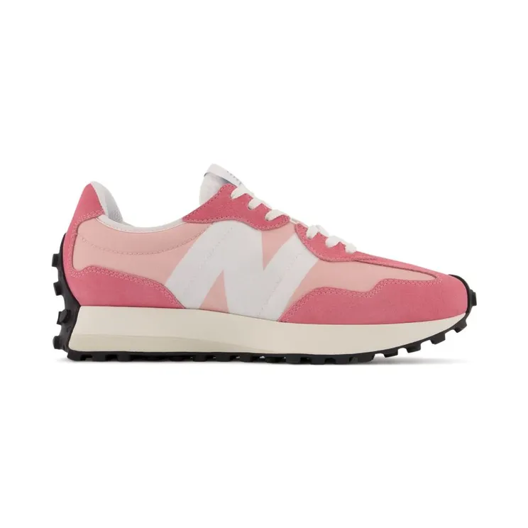 New Balance Pink & White 327 Sneakers (WS327LAG)