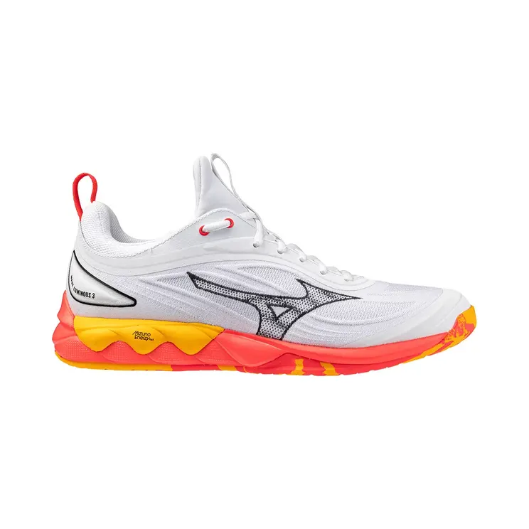 Mizuno Wave Luminous 3 White Fiery Coral 2 Citrus (V1GA242098)