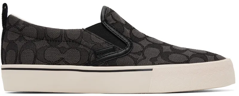 Coach 1941 Black Jacquard Skate Slip-On (CA909 CQ/BK)