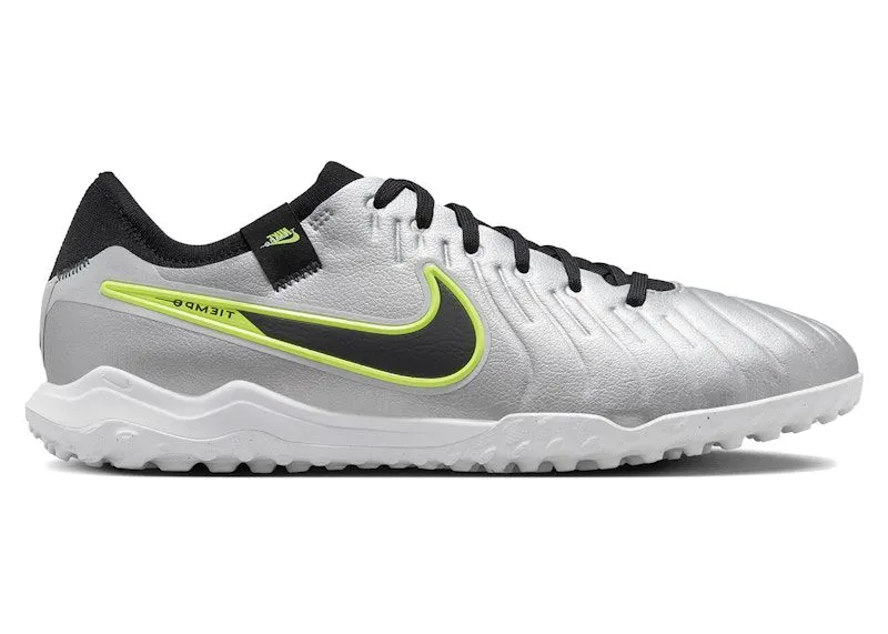 Nike Tiempo Legend 10 Pro TF Metallic Silver Volt Black (DV4336-001)
