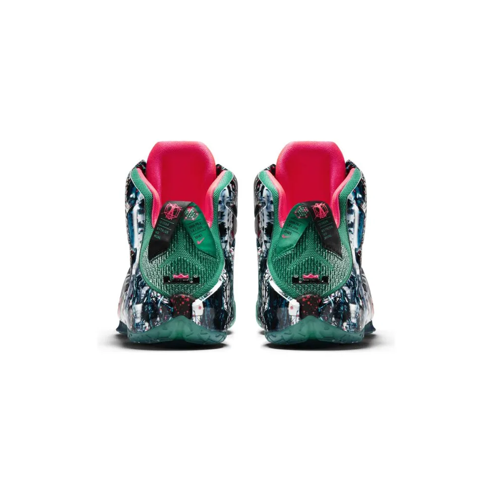 Nike LeBron 12 Akron Birch Emerald Green/Hyper Punch-Dark Emerald (707558-363)