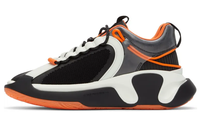 Balmain Black & Orange B-Runner Sneakers (XM1VI261TRBY) (3)