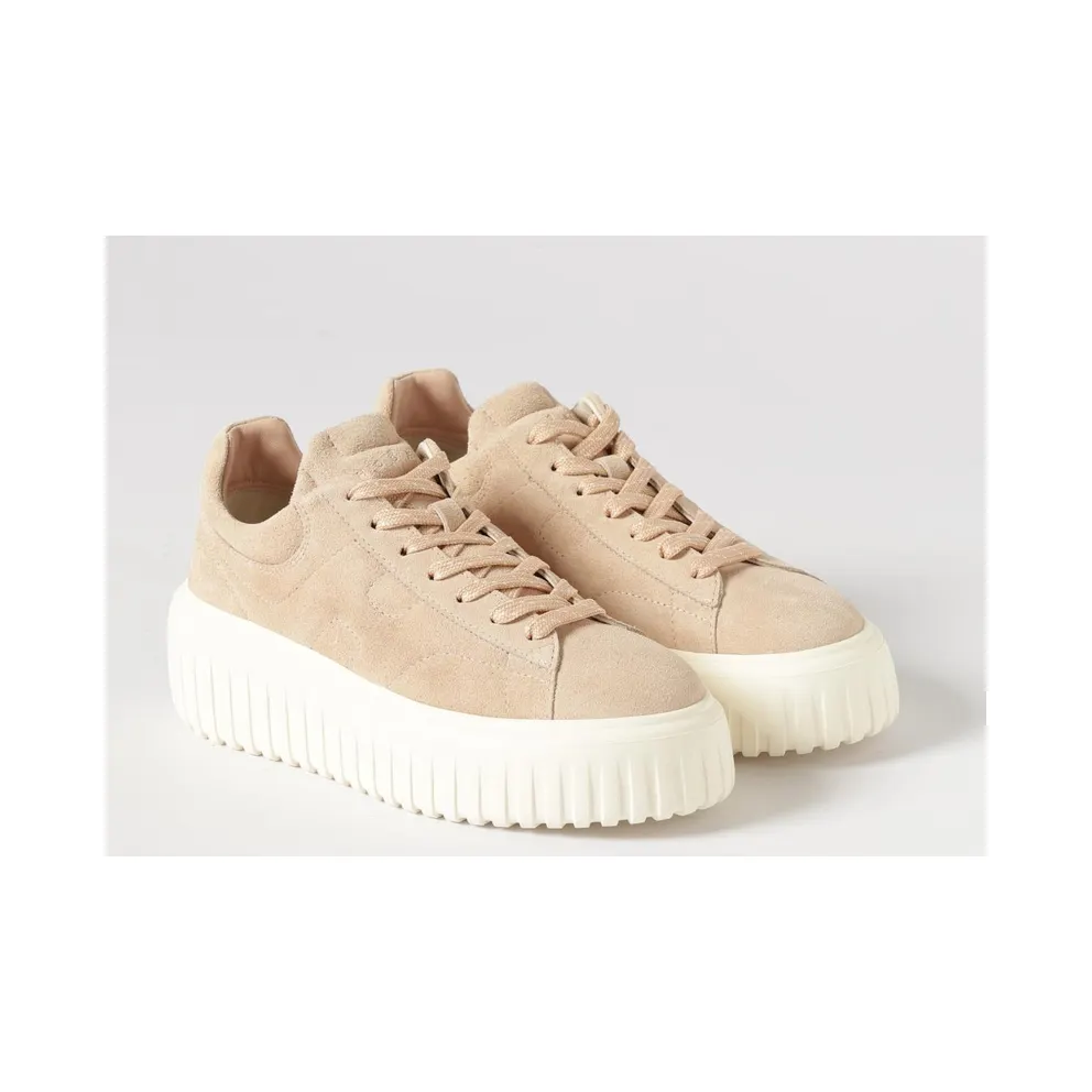 Hogan H-Stripes Suede Sneakers Nude (HXW6450FC63BTMM009)