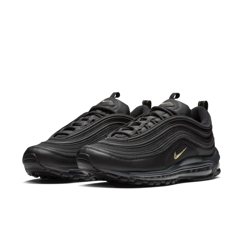 Nike Air Max 97 Leather Black Gold Black/Anthracite-Metallic Gold (BQ4580-001)