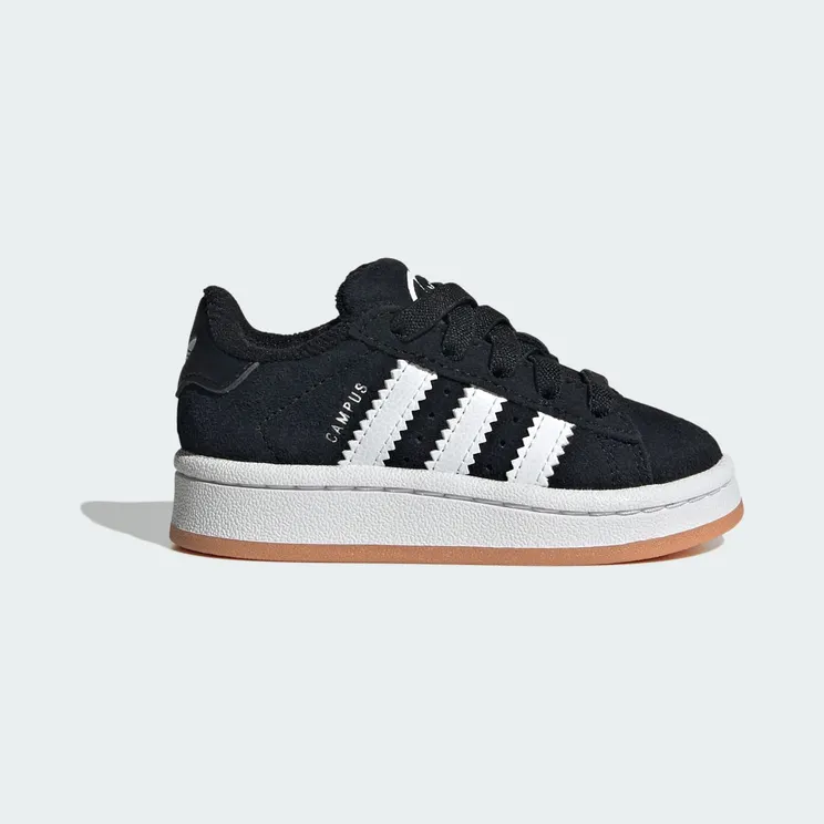 adidas Campus 00s Comfort Closure Elastic Lace Shoes Kids “Core Black / Cloud White / Cloud White” (IH8898)