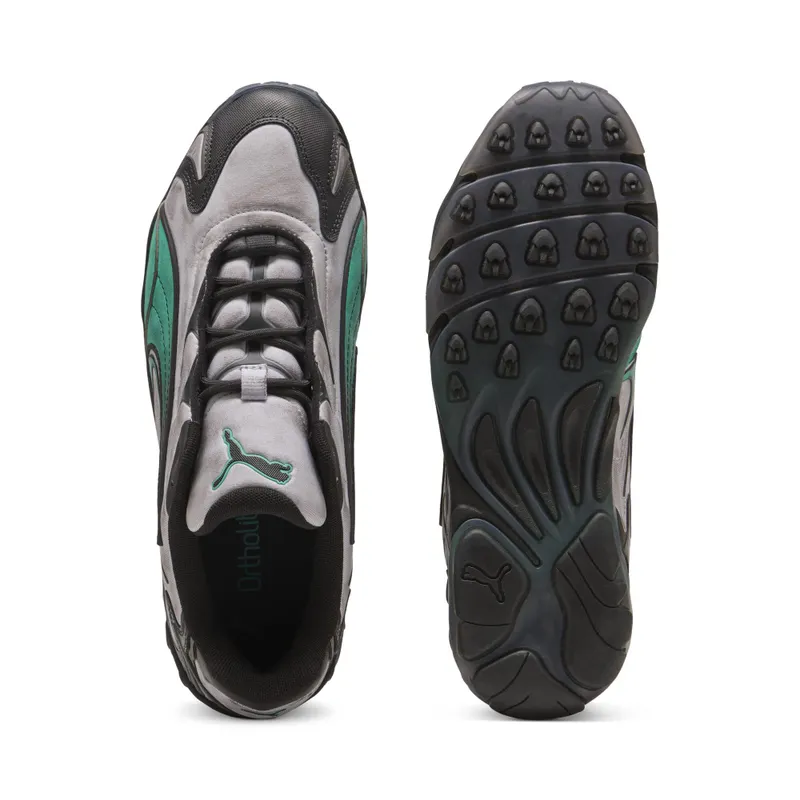 Puma Inhale Distressed “Vibrant Silver / Vibrant Green” (404532_01)