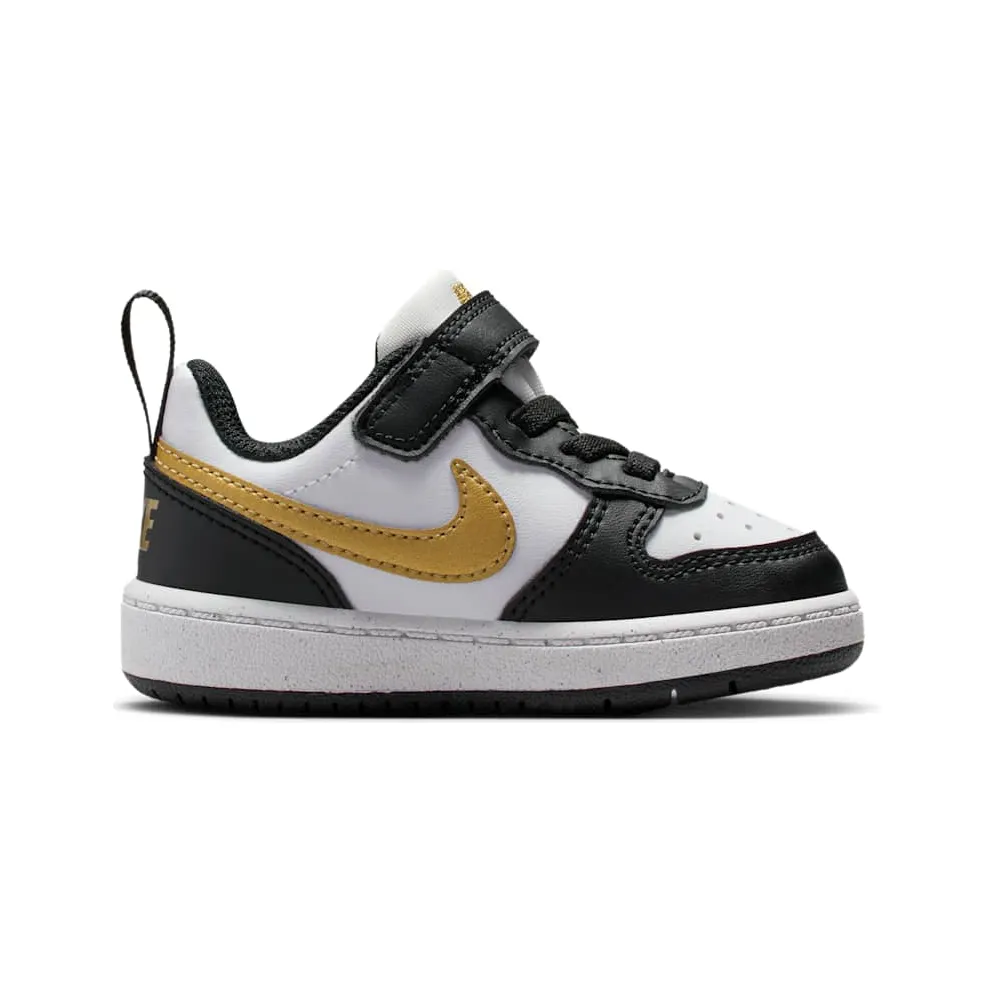 Nike Court Borough Low Recraft Black White Metallic Gold (DV5458-008)