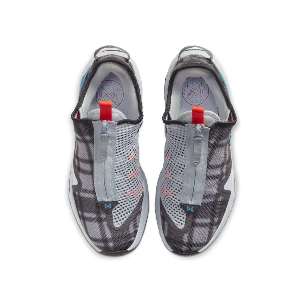 Nike PG 4 Football Grey Plaid Football Grey/Laser Blue-Light Smoke Grey (CD5079-002)