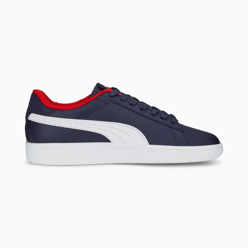 Puma Smash 3.0 Leather Youth White/Blue/Red (392031-04)