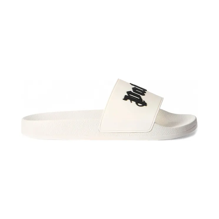 Palm Angels Big Logo Pool Slides Off White Black (PMIC018S26MAT0030310)