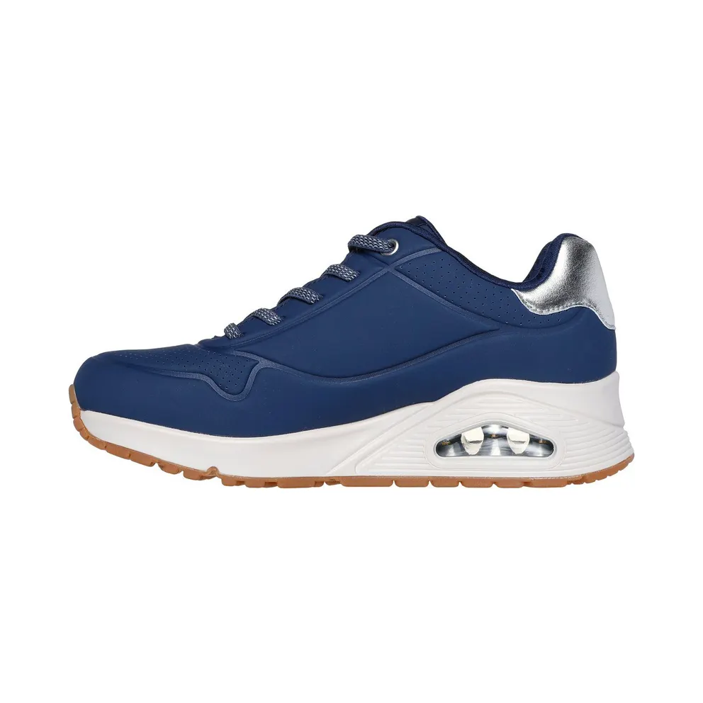 Skechers UNO – Shimmer Away Sneaker Marine/Silver