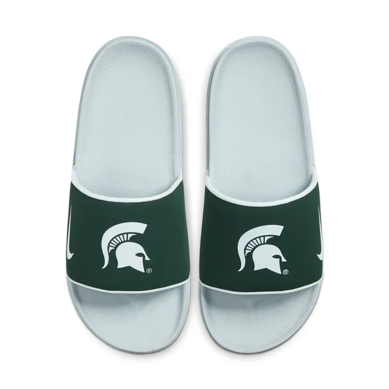 Nike College Offcourt Michigan State Particle Grey/Grey Fog-White-Metallic Silver (CZ9677-001)