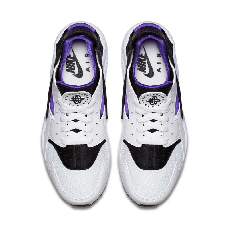 Nike Air Huarache White/Hyper Grp-Black-Purple Dynasty (318429-105)