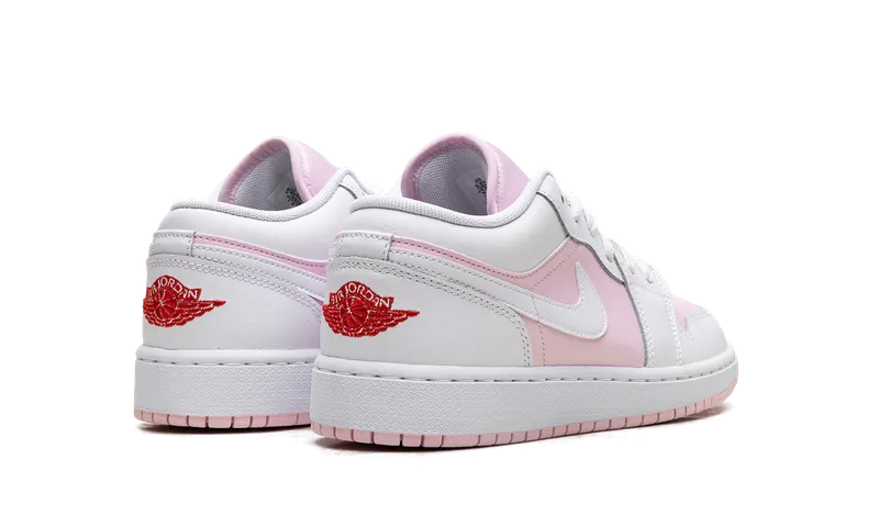 Jordan 1 Low GS “Pink Foam Fire Red White” (553560-608)