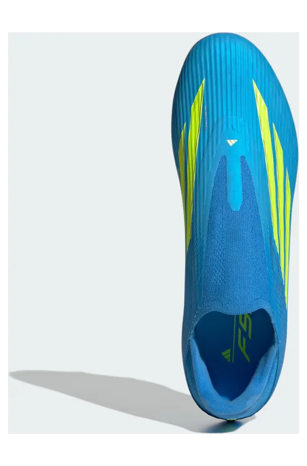 adidas F50 League Laceless Firm Ground / Multi Ground Football Boots “Lucid Ray Blue / Team Solar Yellow 2 / Lucid Aquamarine” (JR8985)