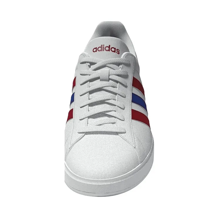 adidas Grand Court 2.0 Cloud White Semi Lucid Blue Better Scarlet (IG9224)