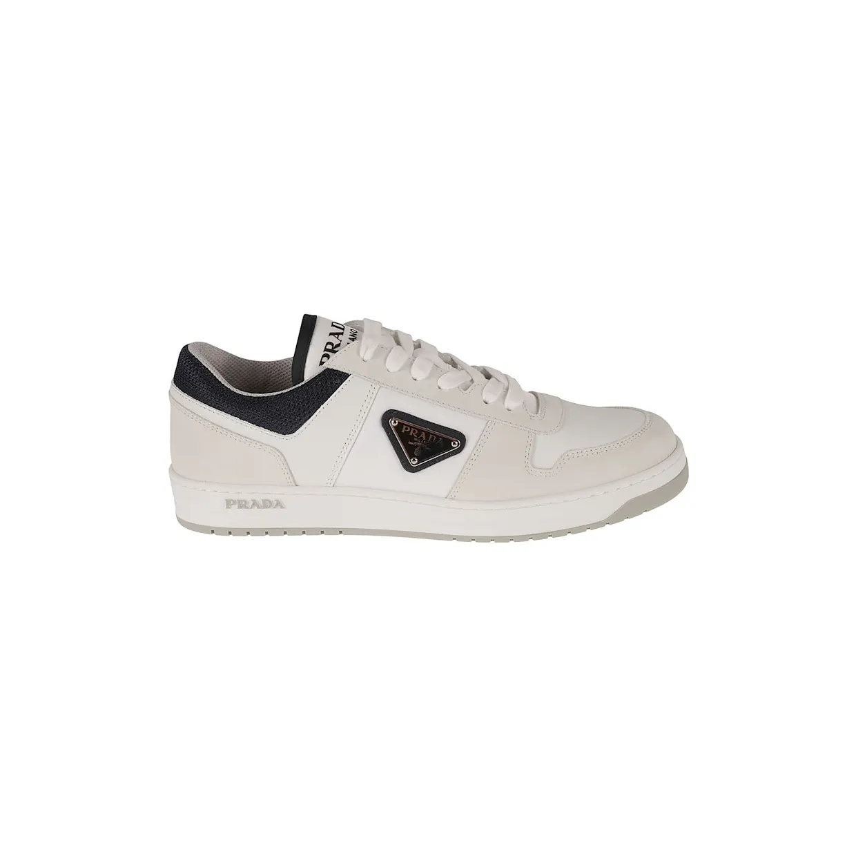 Prada Downtown Leather Re Nylon White Blue (2EE391-BRC-F075A)