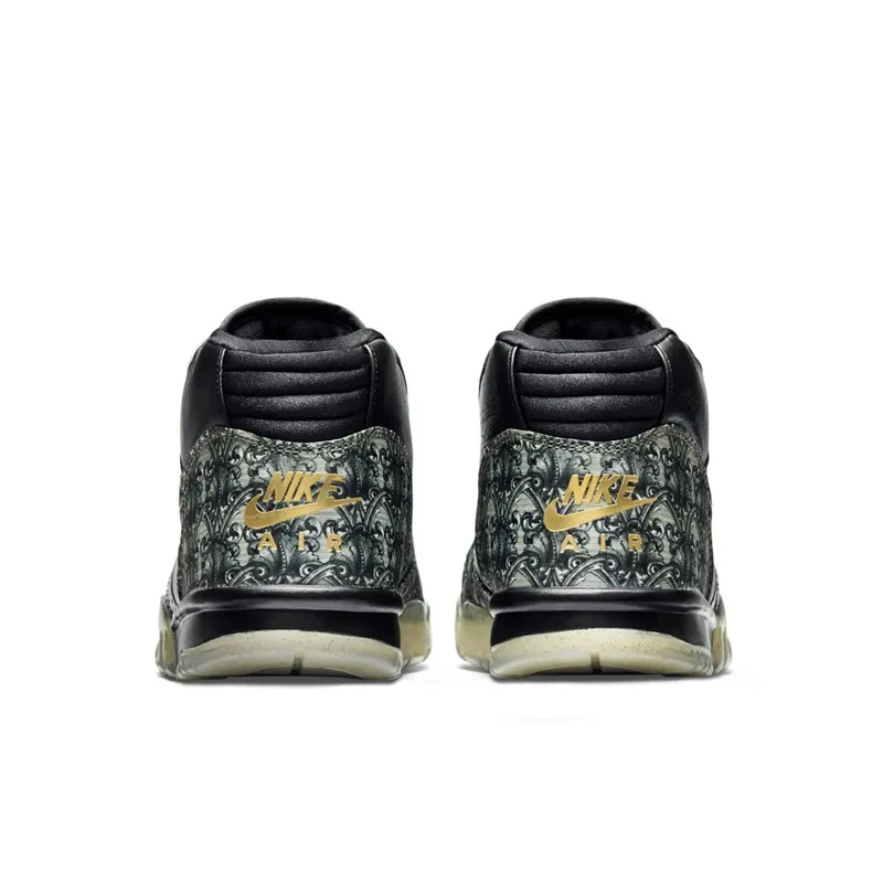 Nike Air Trainer 1 Paid In Full Black/Black-Metallic Gold-Vpr Grn (607081-002)