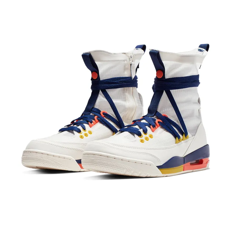 Jordan 3 Retro Explorer Lite XX Sail Multi-Color (W) Sail/Blue Void-Turf Orange-Bright Citron (BQ8394-100)