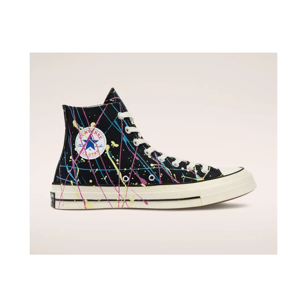 Converse Archive Paint Splatter Chuck 70-High Top Schwarz/Hyper Magenta/Egret (170801C)
