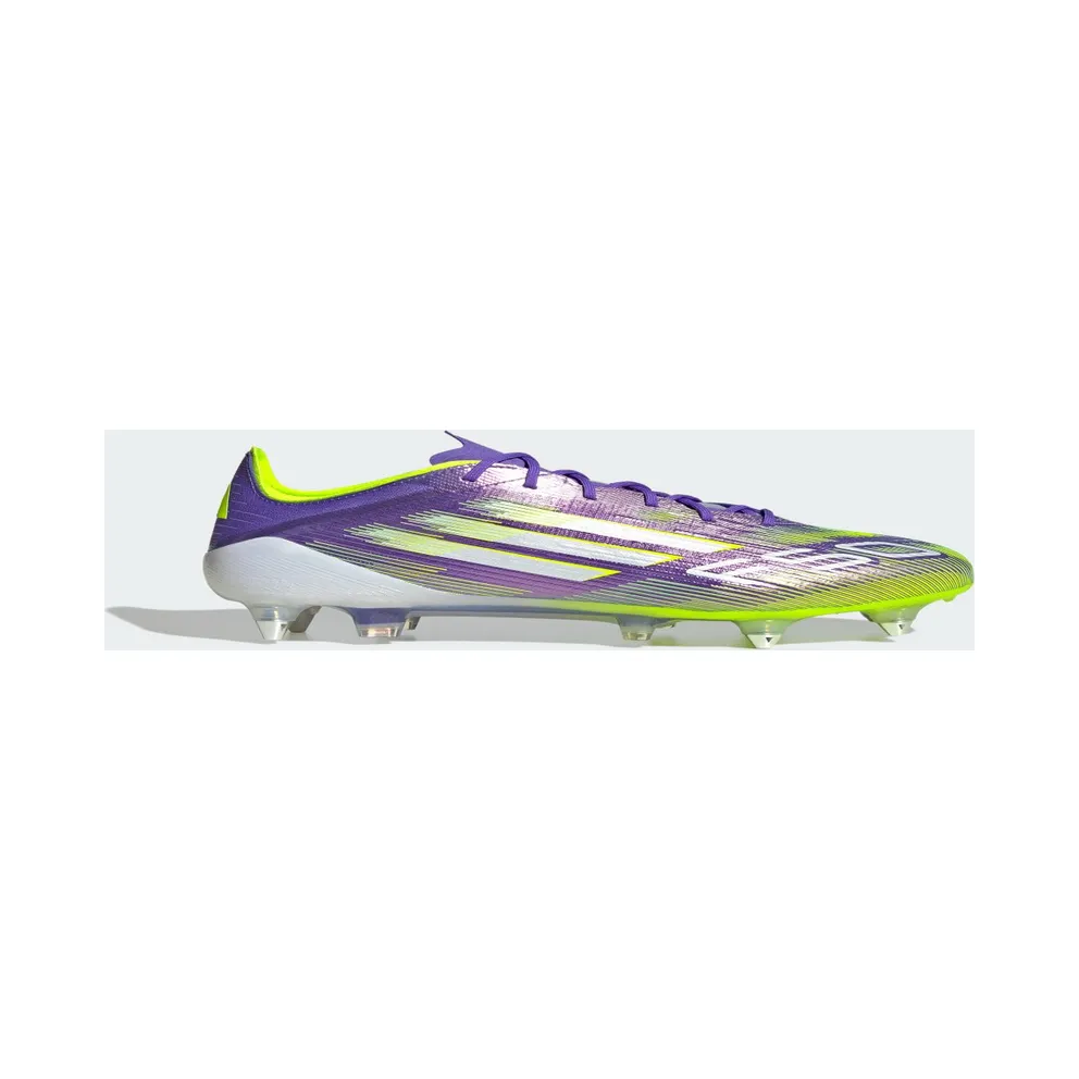 adidas F50 Elite Soft Ground Boots “Purple Rush / Cloud White / Lucid Lemon” (JH7633)