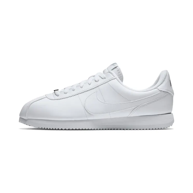 Nike Cortez Basic Leather White White-Wolf Grey-Mtllc Silver