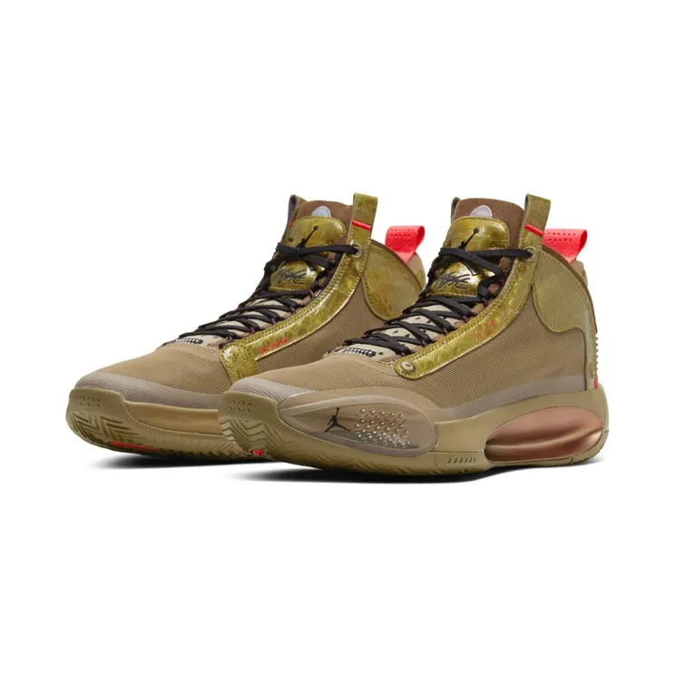 Zion Williamson x Air Jordan 34 ‘Bayou Boys’ Brown Kelp/Bright Crimson (DA1897-300)