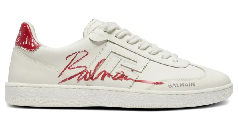 Balmain Swan-Lipstick Sneakers – Weiß (EN0VI735LIPS)