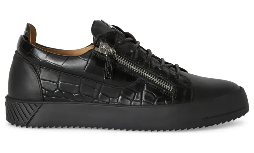Giuseppe Zanotti Frankie Sneakers mit doppeltem Reißverschluss – Schwarz (RU90104H08)