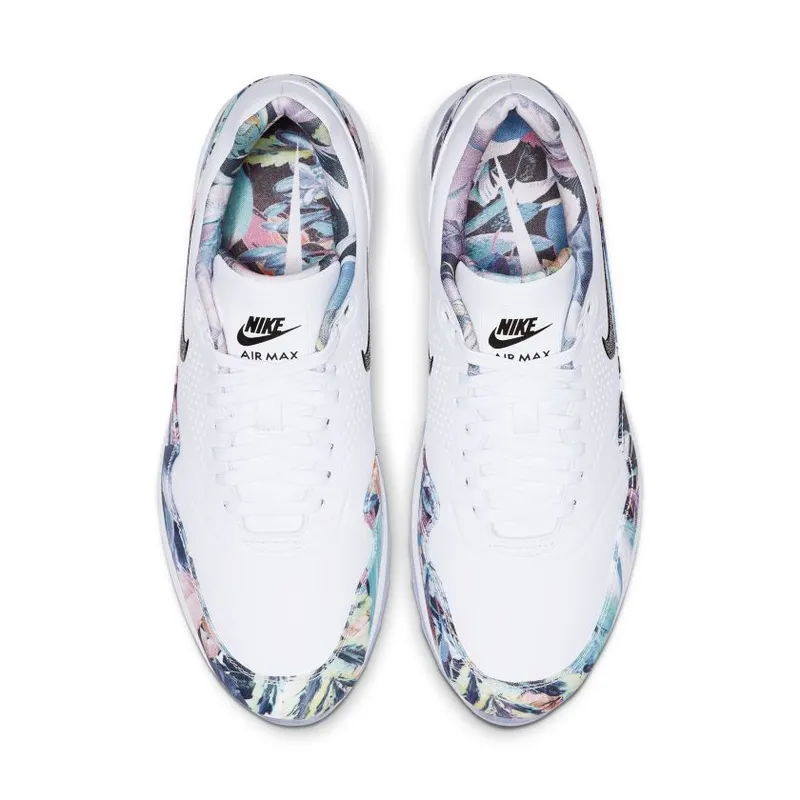 Nike Air Max 1 Golf Tropical Floral (W) White/Purple Dawn-Black (BV0658-100)