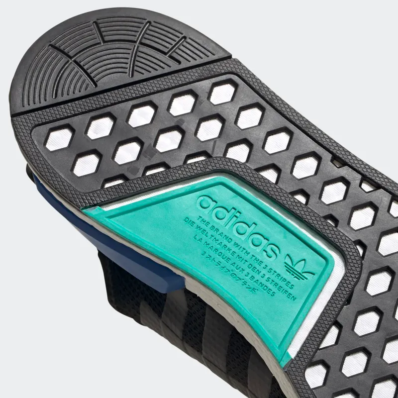 Adidas NMD_R1 V2 ‘Black Cyan’ Core Black/Core Black/Cloud White (FY5922)